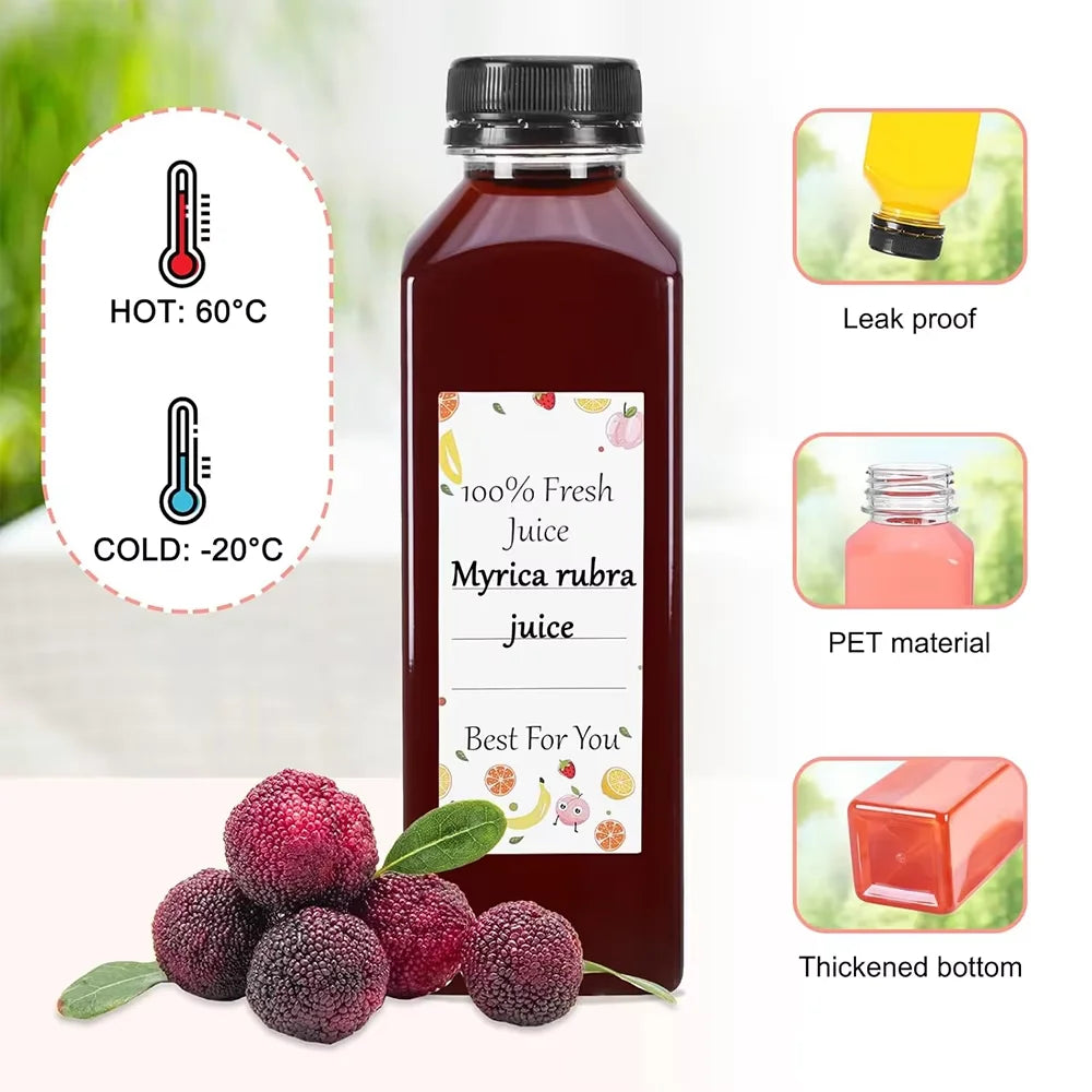 500ml Reusable PET Juice Bottles with Tamper-Proof Caps | JT469 Reusable Juice Bottle PRIMED