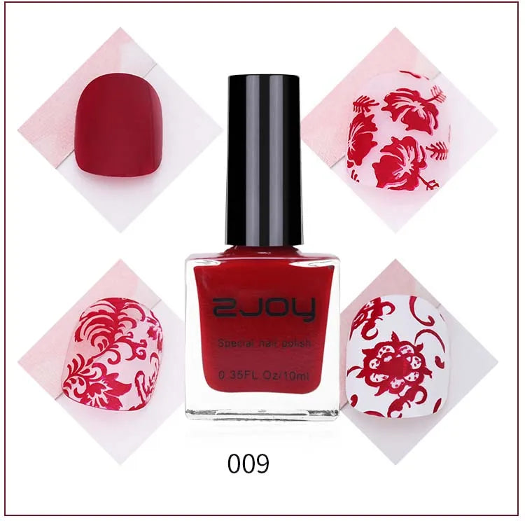 UV LED Stamping Gel Nail Polish 10ml | Vivid Nail Art Lacquer