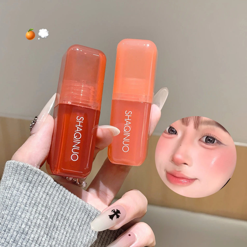 SHAQINUO Liquid Blush – Dual-Use Lip & Cheek Matte Finish Liquid Blush PRIMED