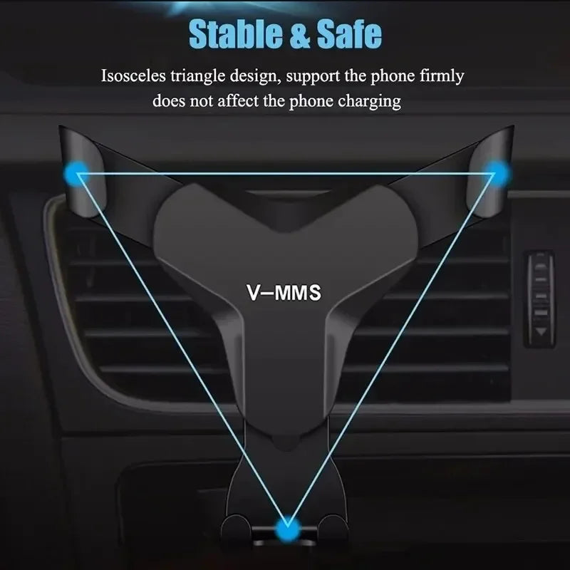 Y-Shape Gravity Car Phone Holder – Air Vent Clip Mount Car Phone Mount PRIMED