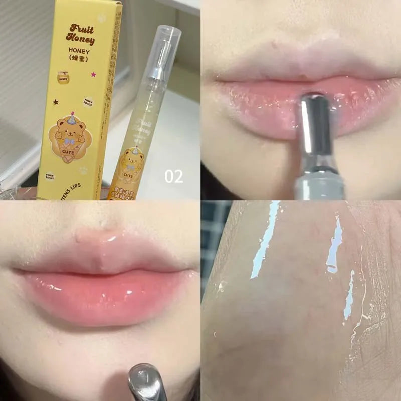 Plumping Lip Gloss Serum – Moisturizing & Long-Lasting Lip Gloss Serum PRIMED 02-HONEY