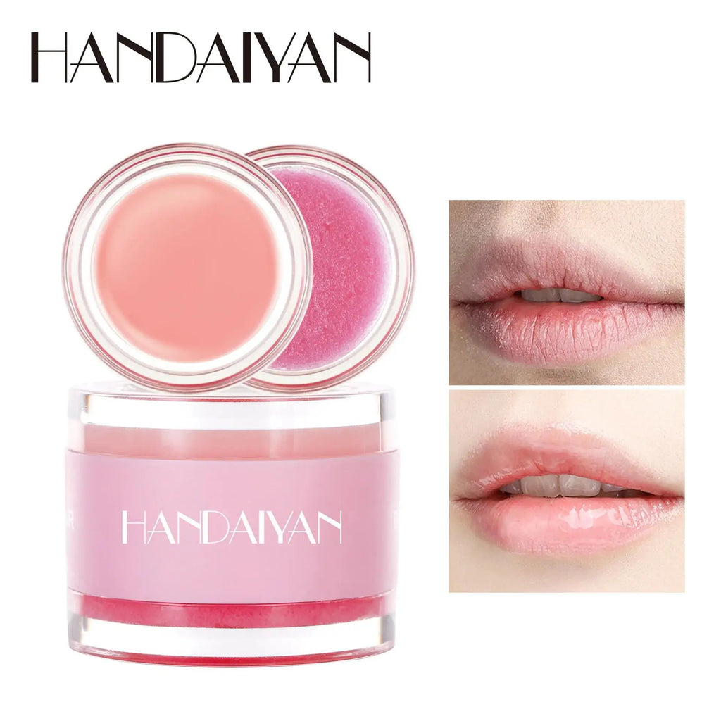 HANDAIYAN 2-in-1 Lip Scrub Balm – Exfoliating Moisturizer Lip Scrub Balm PRIMED