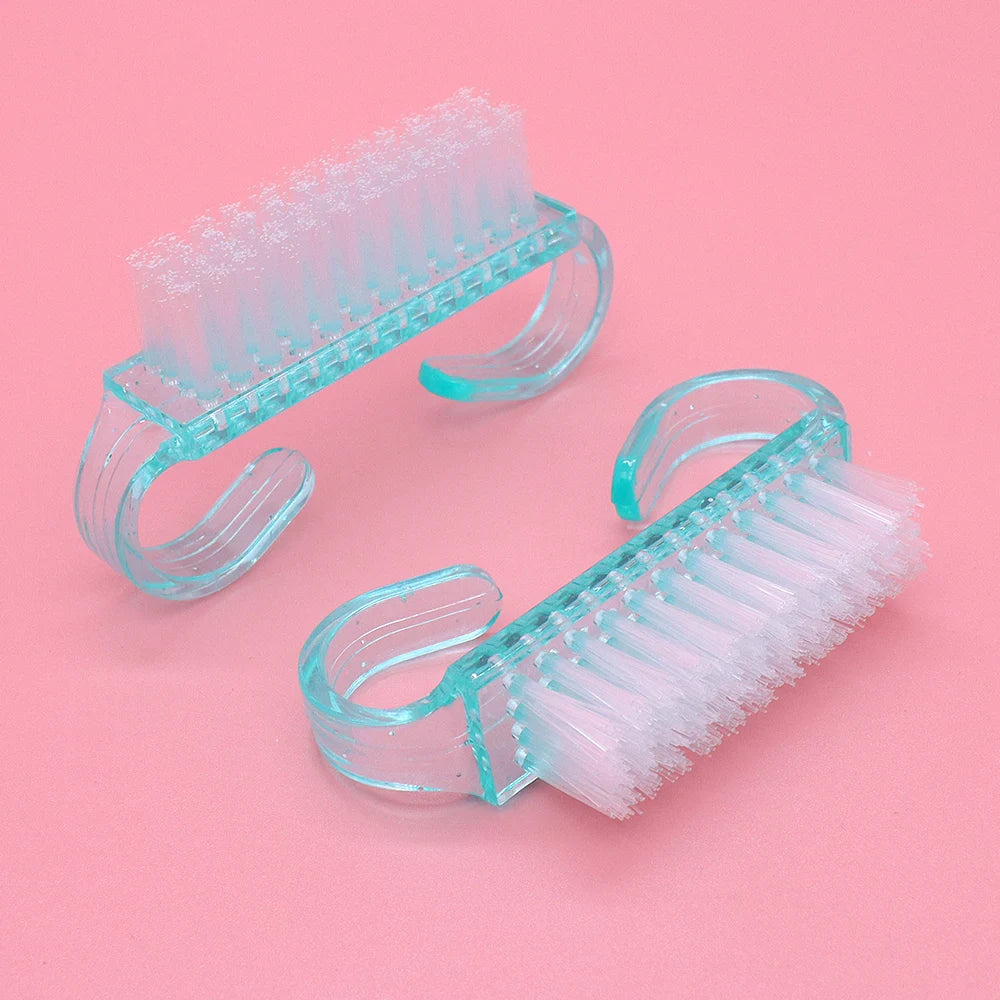 U-Shaped Mini Nail Cleaning Brush – Soft Bristle Manicure Tool