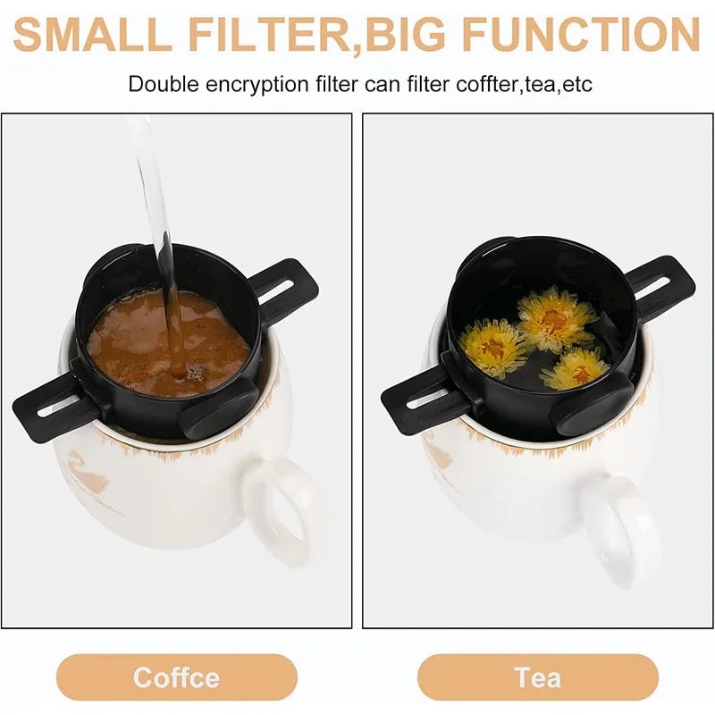 LMETJMA Pour Over Coffee Dripper – Reusable Collapsible Filter Pour Over Coffee Dripper PRIMED