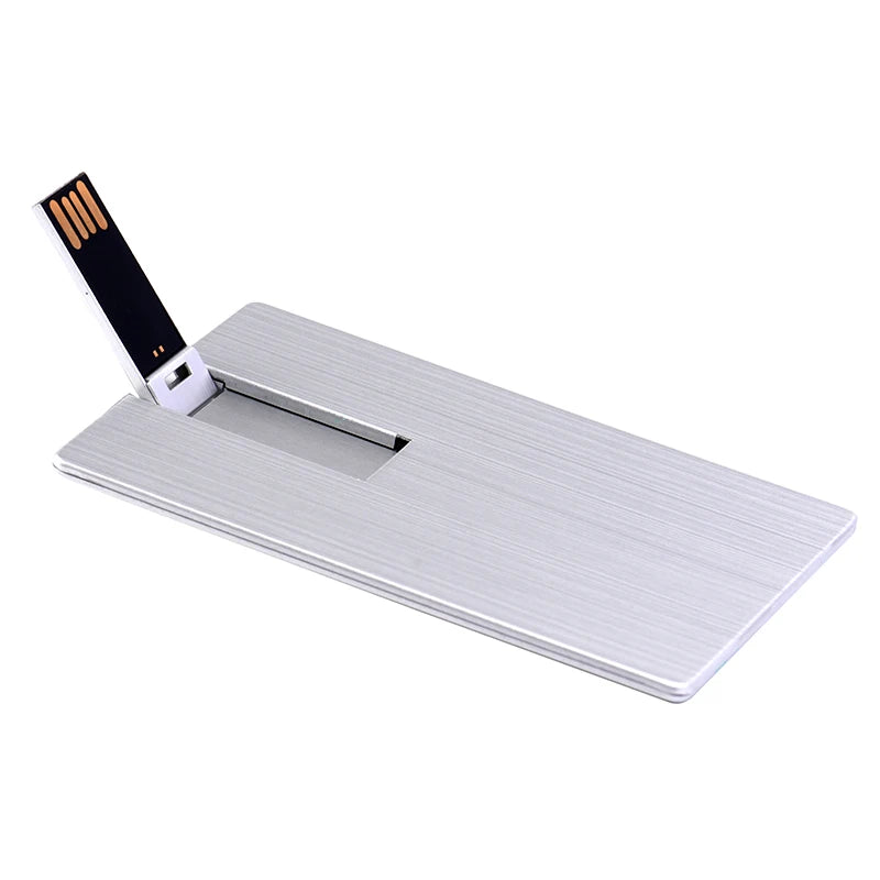 Custom Logo Credit Card USB Flash Drive 4GB–128GB | JASTER USB Flash Drive PRIMED 16GB Silver CN