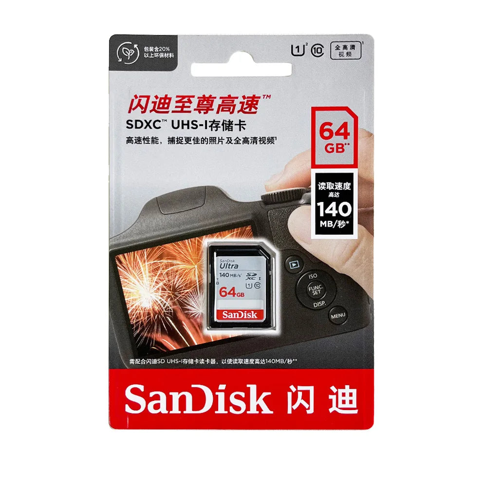 SanDisk Ultra SD Card 32GB–256GB | Up to 150MB/s SDXC Flash Memory Card PRIMED