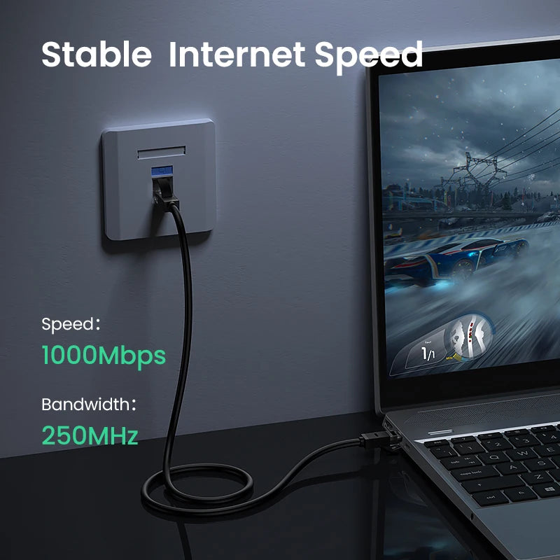 UGREEN CAT6 Gigabit Ethernet Cable 1000Mbps RJ45 LAN Cord Ethernet Network Cable PRIMED