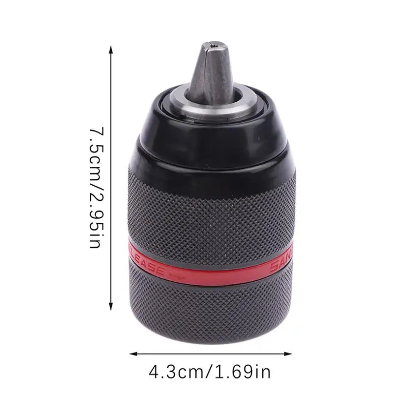 Self-Locking Keyless Drill Chuck 0.8–10mm | 3/8-24UNF Metal