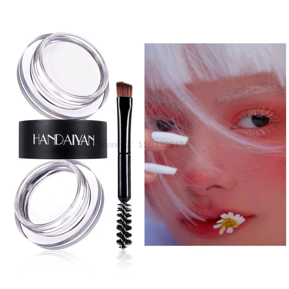HANDAIYAN 8-Color Waterproof Eyebrow Styling Cream 2 in 1 Eyebrow Styling Cream PRIMED