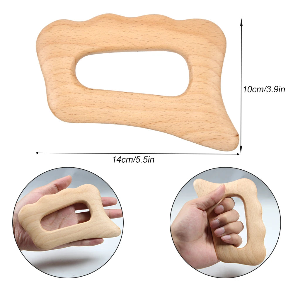 Wooden Gua Sha Scraping Massage Tool – Spa Body & Face