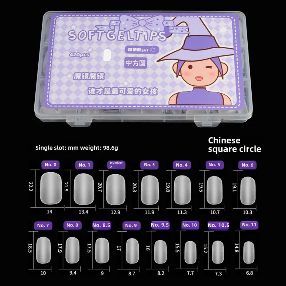 Ultra Short Matte Almond Press-On Nail Tips | 24/30 Pcs Set