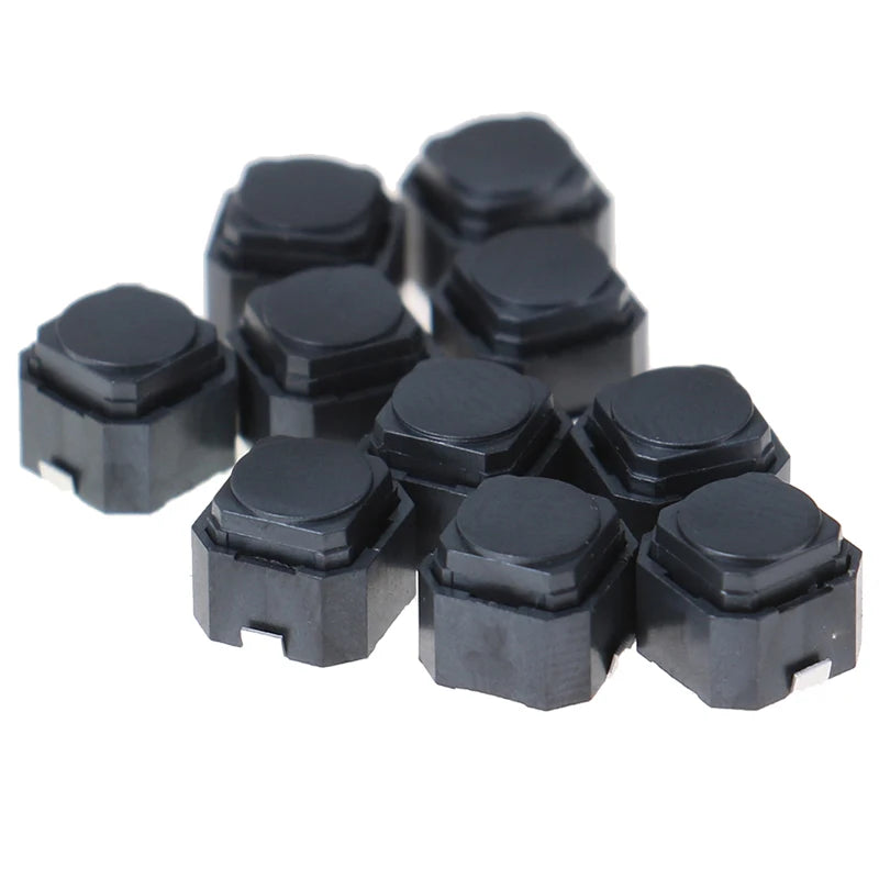 10Pcs SMD Silent Tact Switch Silicone Touch Button 6x6x5mm Tactile Switch PRIMED