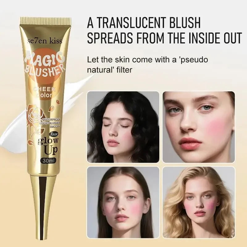 Se7en Kiss Color-Changing Blush Cream | Waterproof Liquid