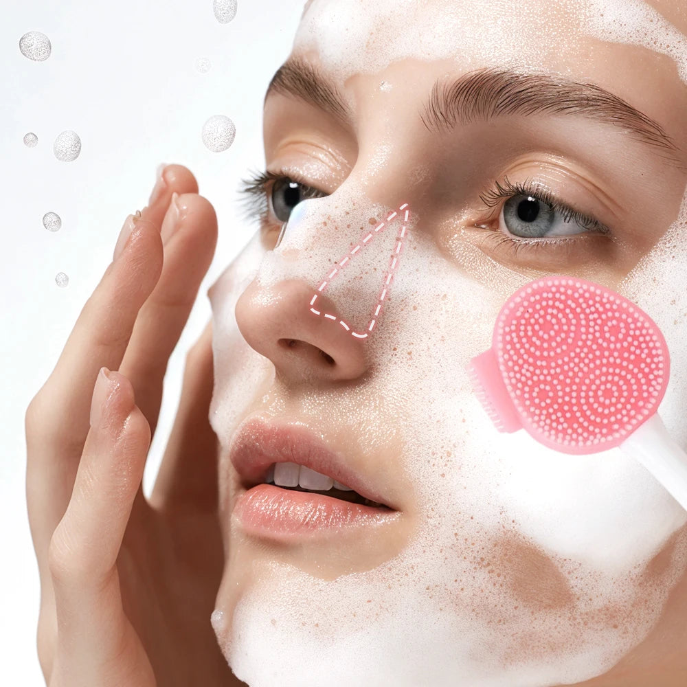 2-in-1 Silicone Facial Cleansing Brush & Mask Applicator Facial Cleansing Brush PRIMED