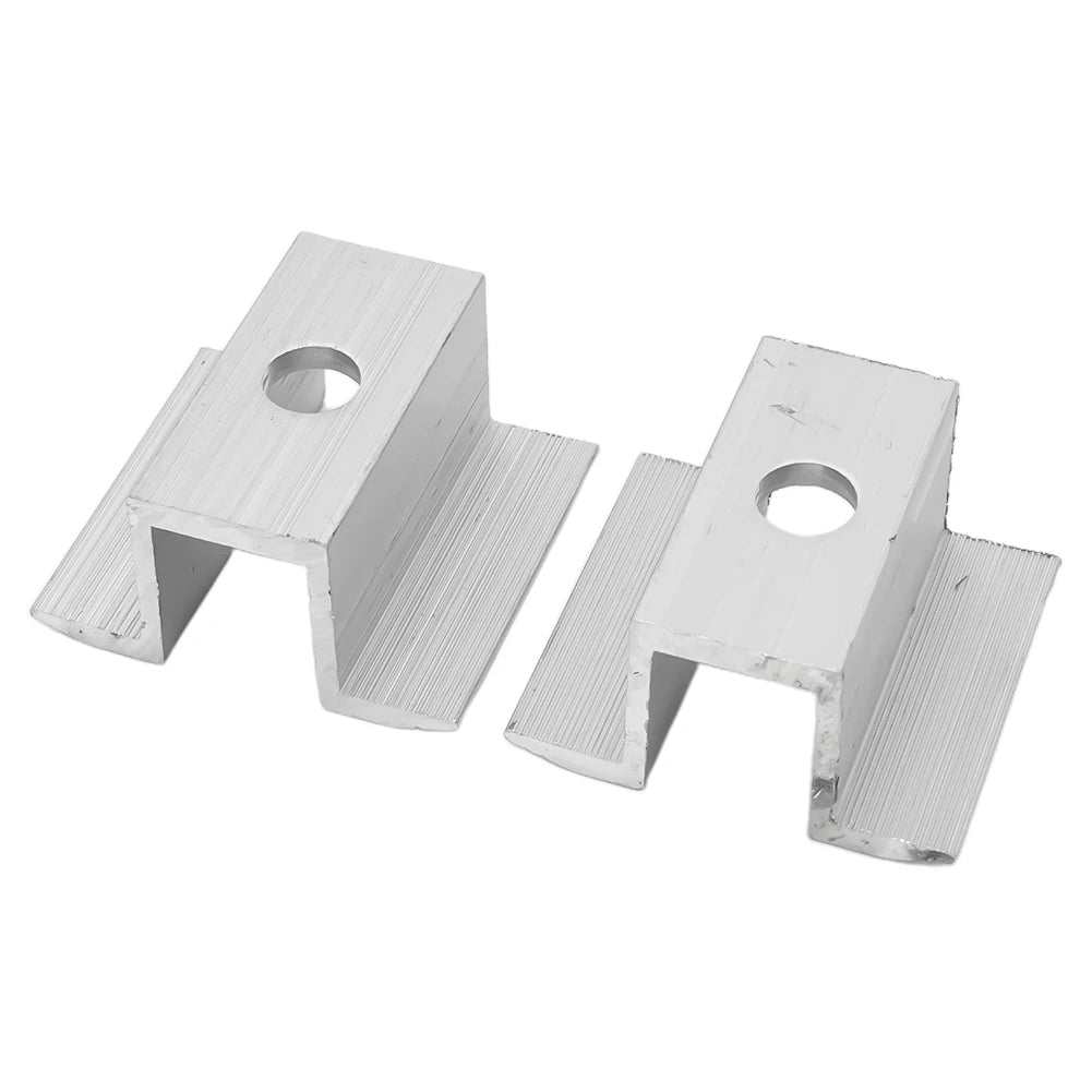 10-Pack Aluminum Solar Middle Clamps | Rail Mount Systems
