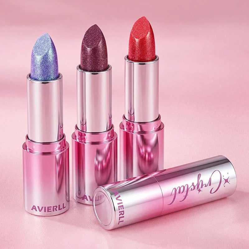6-Color Polarized Shimmer Metallic Lipstick – Glitter Lip Tint