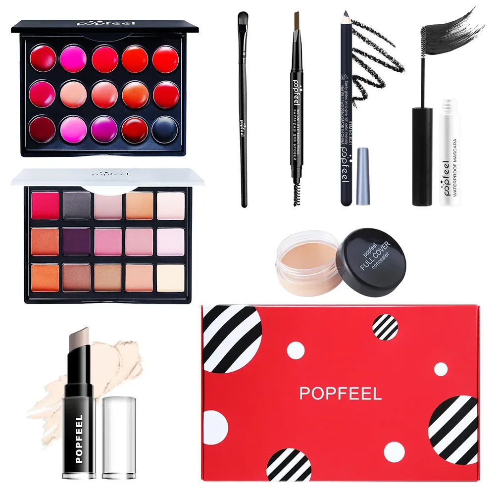 Popfeel All-in-One Makeup Kit – Eyeshadow, Bronzer & Contour Makeup Gift Set PRIMED POPFEEL-POP005