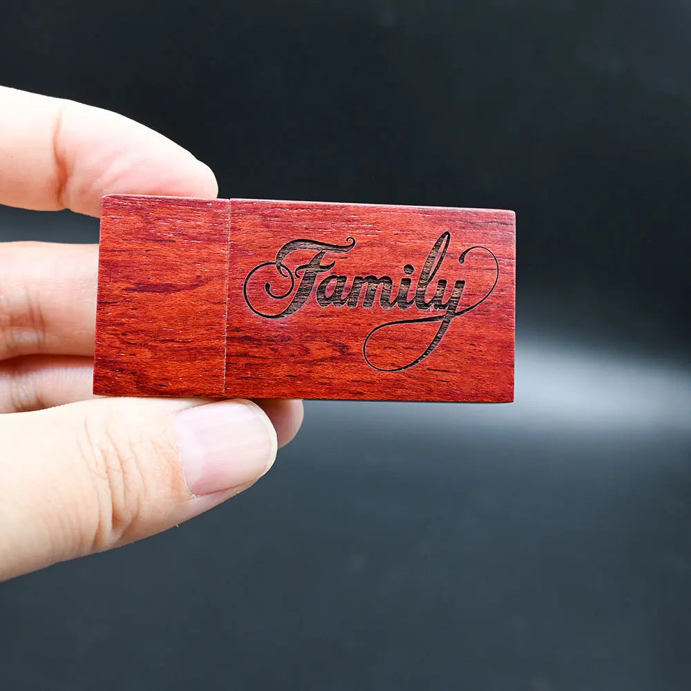 30-Pack Custom Logo Wooden USB 3.0 Flash Drive 16GB 32GB Gift Wooden USB Flash Drive PRIMED
