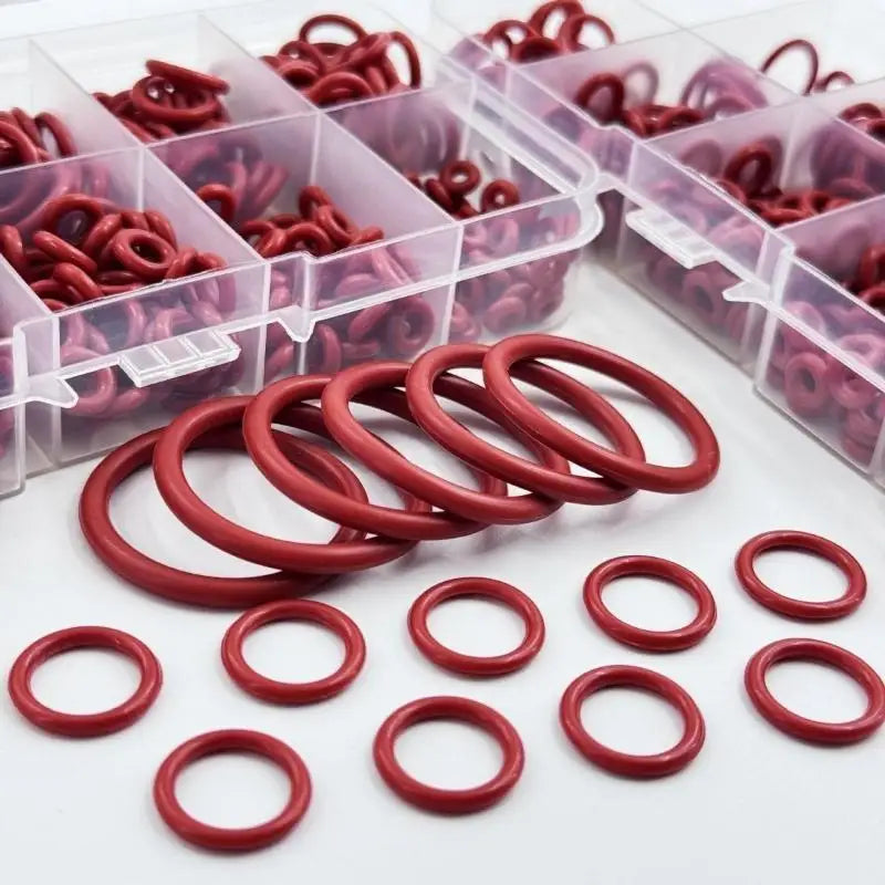 351-Pc Silicone O-Ring Set – 10 Sizes, Oil & Heat Resistant
