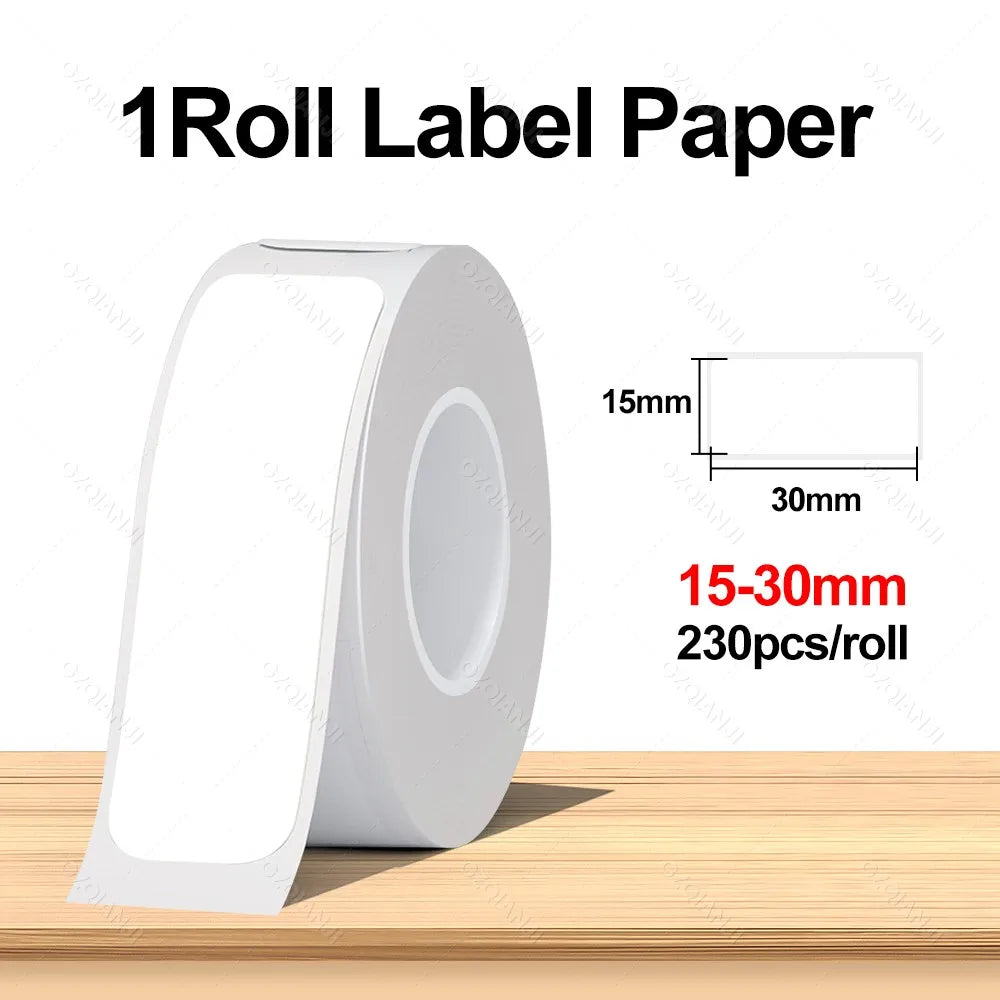 Portable Bluetooth Label Maker | Wireless Thermal Printer 12-15mm Bluetooth Label Printer PRIMED Only 1WH1530