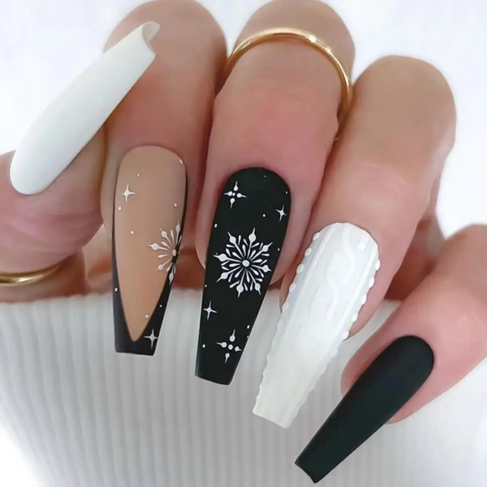 MAFANAILS 50g Iridescent Sugar Nail Glitter Powder Black & White