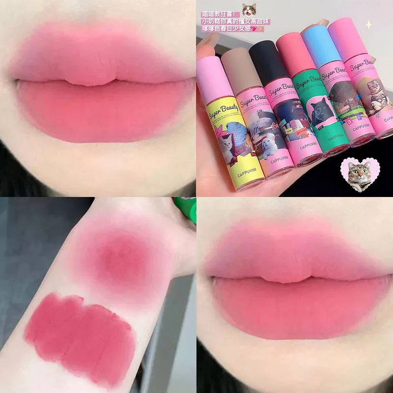 Cappuvini Matte Velvet Liquid Lipstick – Waterproof Lip Mud Liquid Lipstick PRIMED