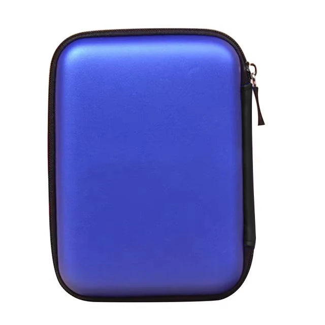 UTHAI 2.5" HDD Carrying Case – EVA Hard Drive Storage Bag HDD Carrying Case PRIMED T27-blue
