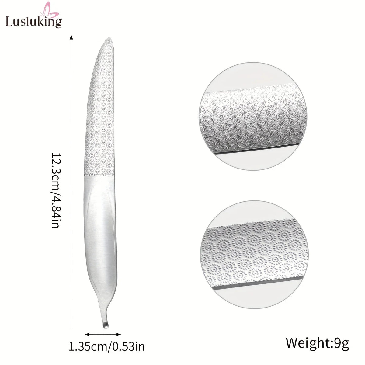 Ouriner Double-Sided Stainless Steel Nail File | Manicure Tool