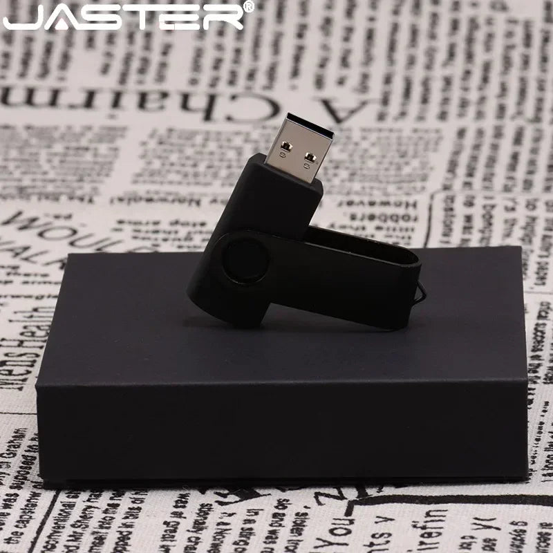 JASTER Rotatable USB Flash Drive | Free Custom Logo 4–128GB USB Flash Drive PRIMED