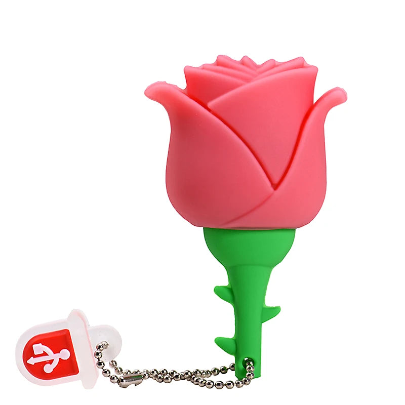 Heart-Shaped USB Flash Drive | Cute Gift 4GB–128GB Pen Drive USB Flash Drive PRIMED Pink 128 GB