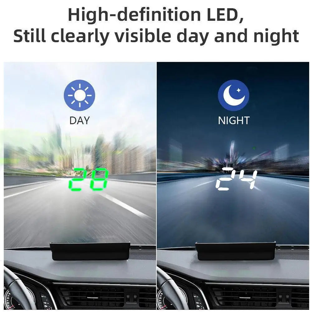 V9 GPS Car Head-Up Display | Digital HUD Speedometer KMH