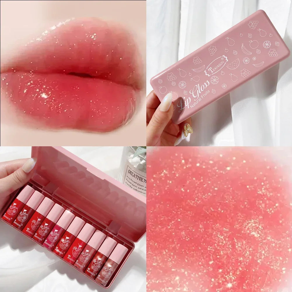 10-Piece Matte Liquid Lipstick Set – Waterproof Velvet Lip Tint