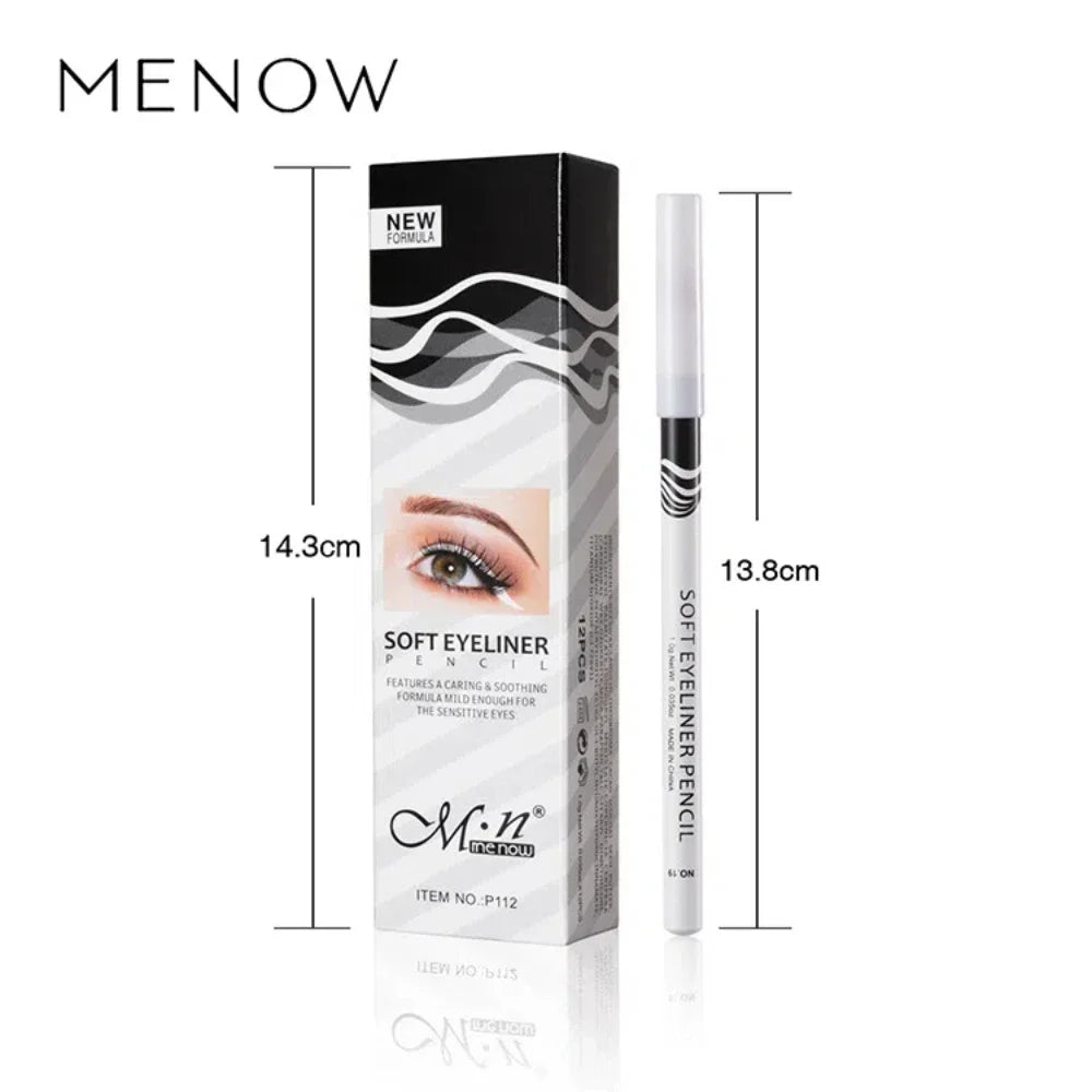 12-Pack White Eyeliner Pencils – Waterproof Eye Brightener Eyeliner Pencil Set PRIMED
