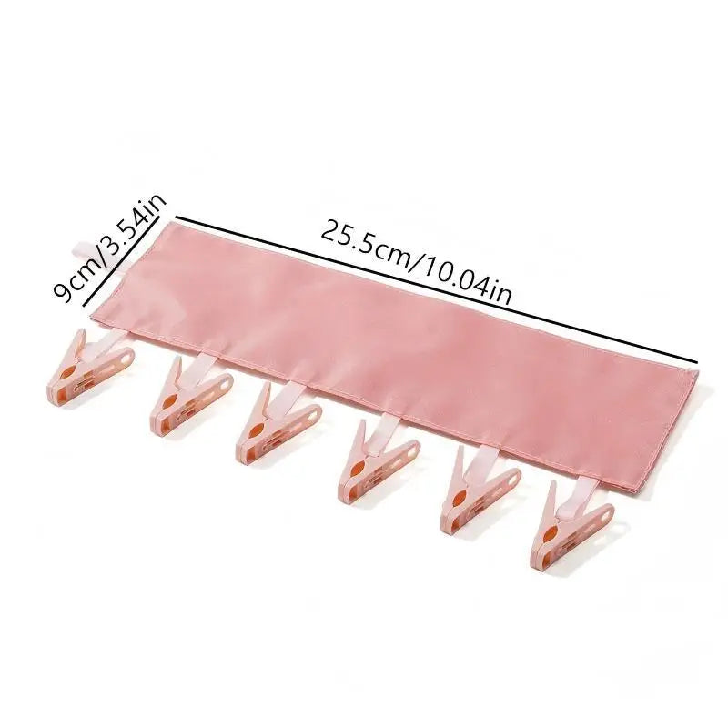 5-Pack Foldable Fabric Hanger with Clips | Portable Drying Rack Clothes Drying Rack PRIMED