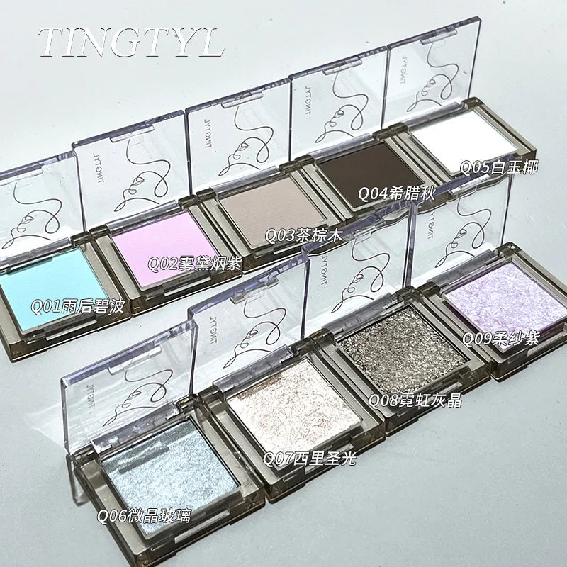 Monochrome Glitter Eyeshadow – Matte Shimmer Waterproof Eyeshadow PRIMED