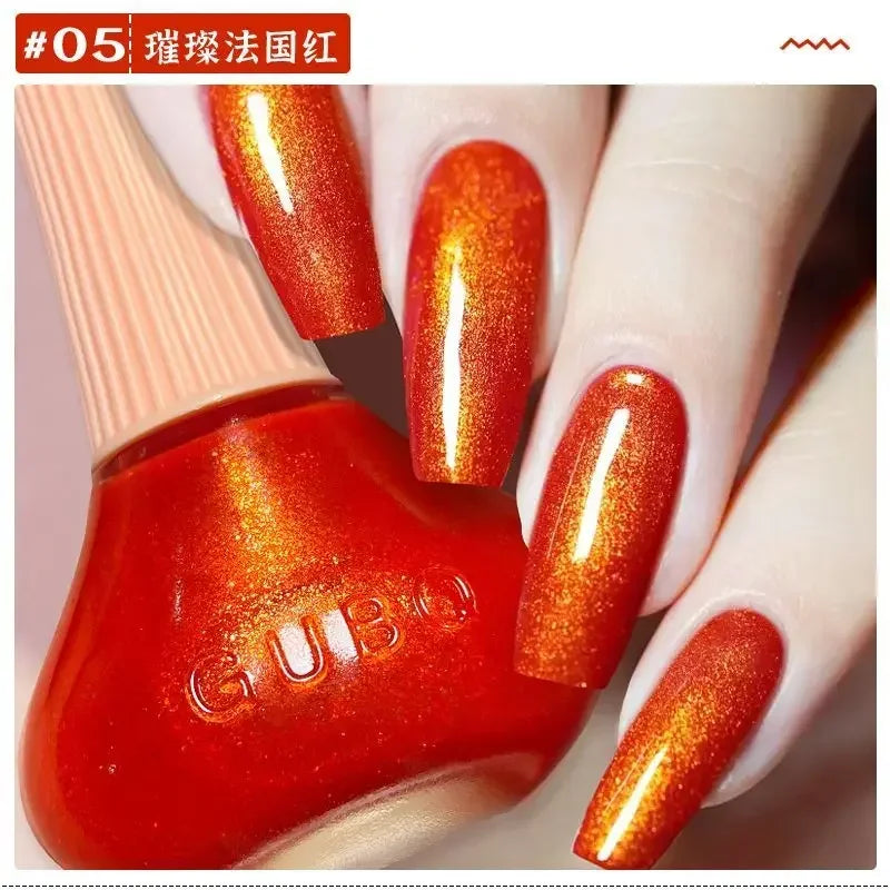 Glitter Gel Nail Polish Quick Dry Autumn Coffee Tones 12ml