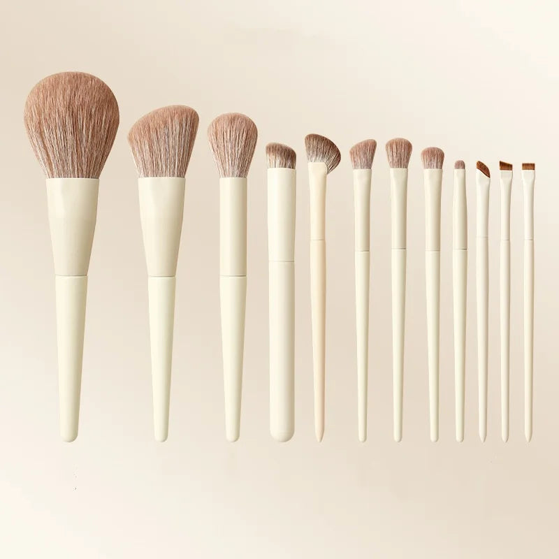 12-Piece Makeup Brush Set – Face & Eye Beauty Tools