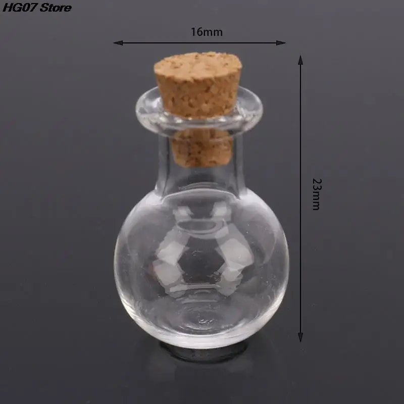 10 Pcs Mini Cork Glass Bottles – DIY Wishing & Potion Vials Mini Glass Vials PRIMED