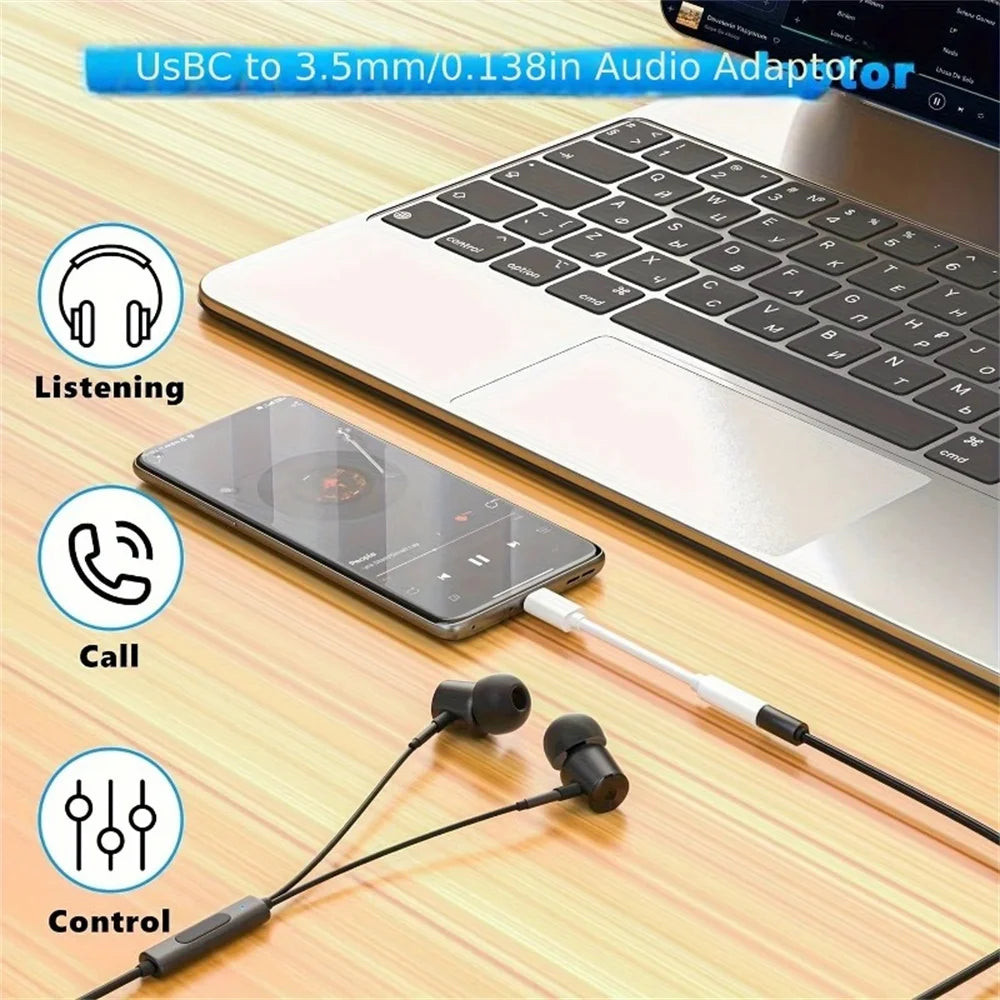 USB-C to 3.5mm Audio Adapter | HiFi DAC Jack Converter Audio Jack Adapter PRIMED