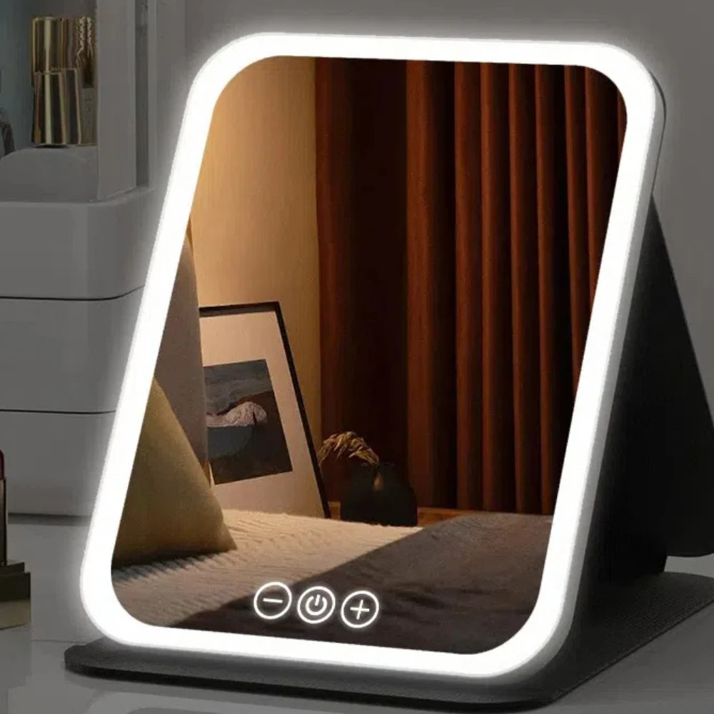 Portable LED Vanity Mirror – 3-Color Light & 360° Adjustable LED Vanity Mirror PRIMED