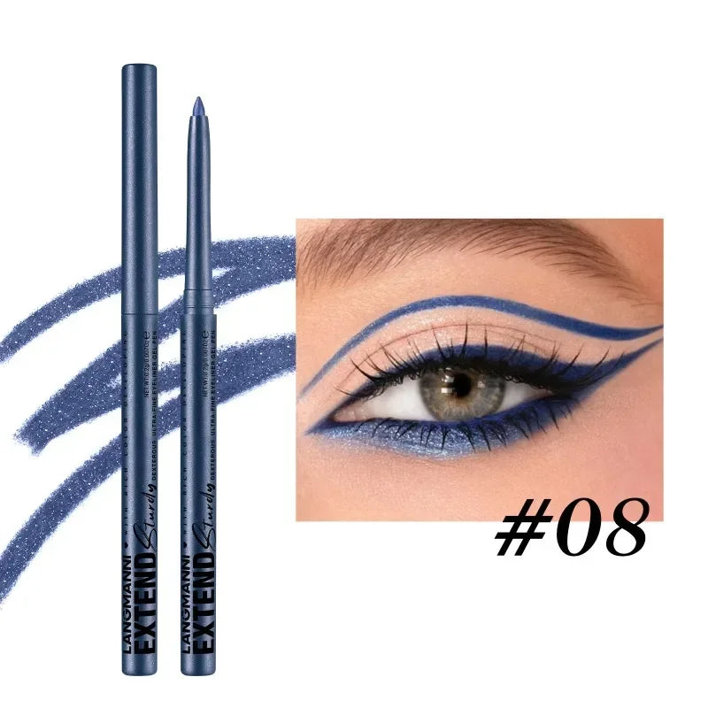 Waterproof Eyeliner Pencil – 12 Matte & Pearl Shades