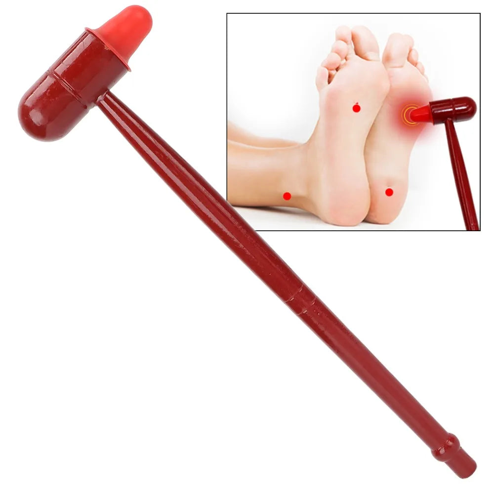 Wooden Handle Massage Hammer – Ergonomic Rubber Head Massager