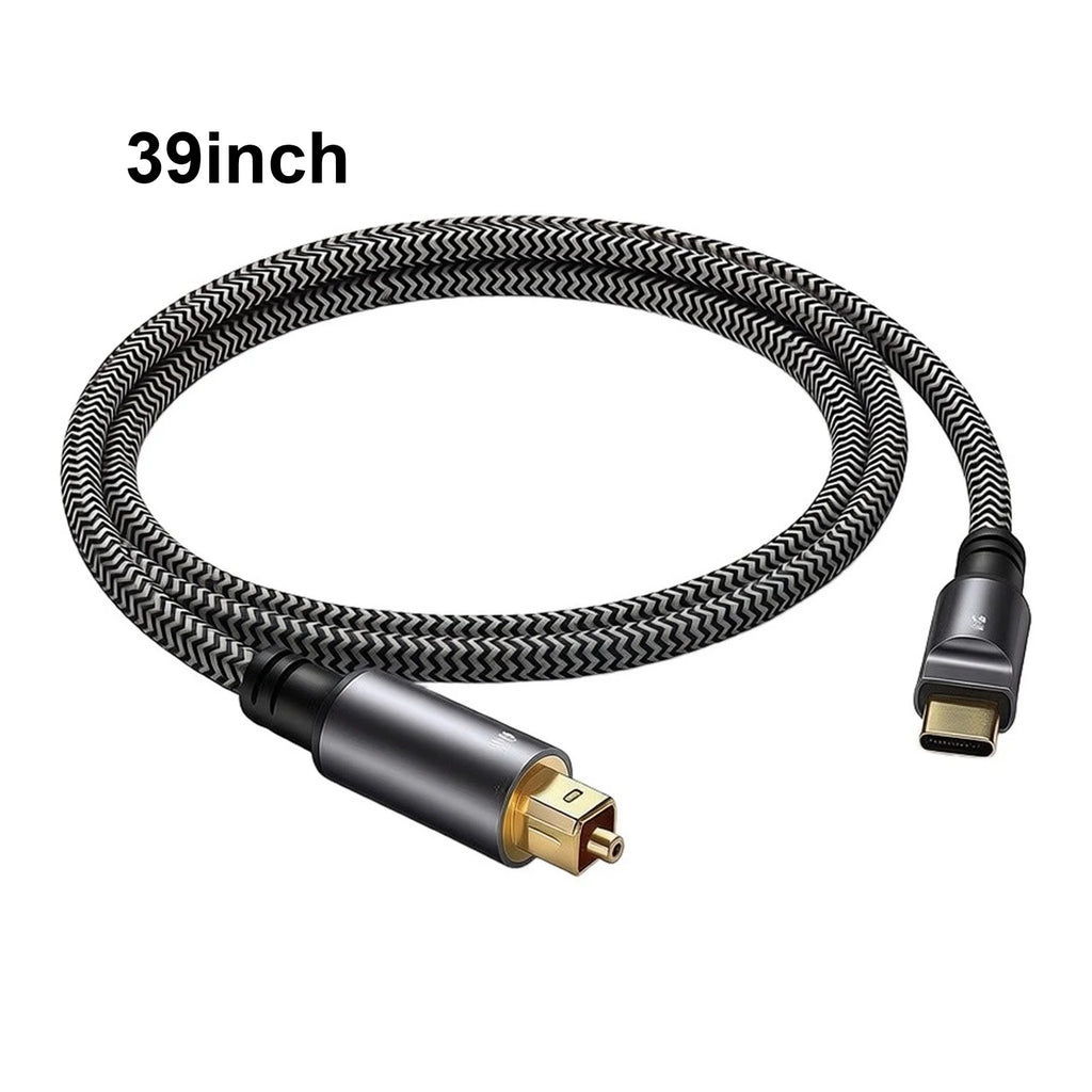 USB-C to Optical Audio Cable 96kHz/24bit Braided Adapter