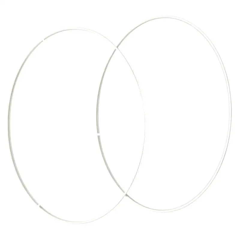 2PCS White Round Metal Lamp Shade Fix Rings | DIY Chandelier Lamp Shade Hardware PRIMED