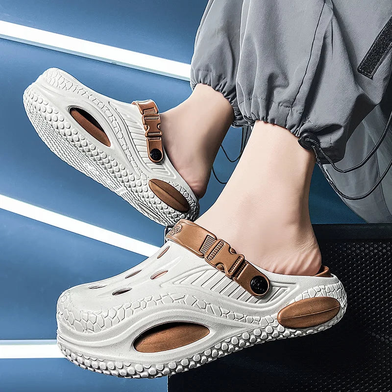 LETCOMFIT Men's EVA Platform Clogs | Non-Slip Slip-On Sandals Men's Platform Clogs PRIMED