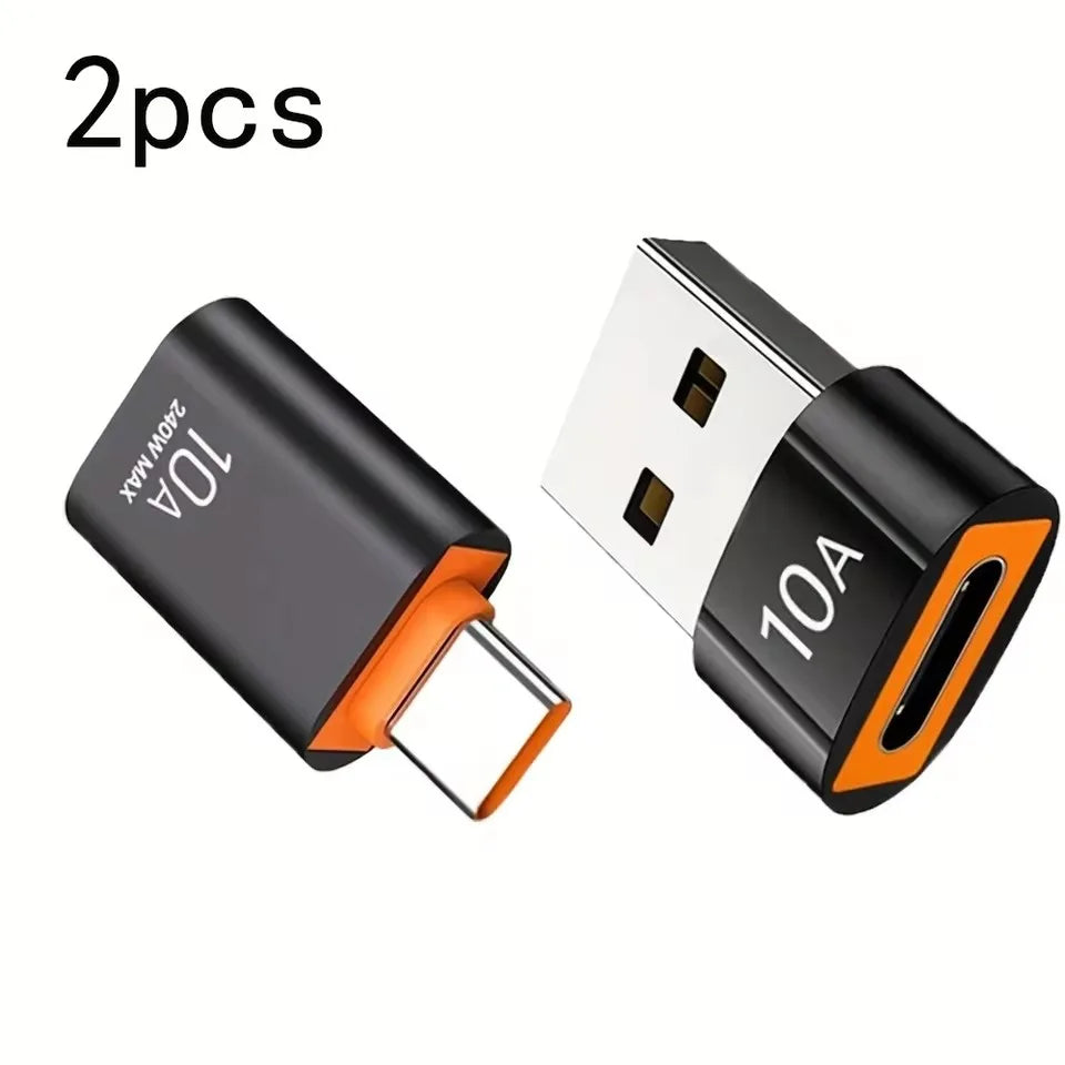 USB-C to USB-A OTG Adapter | Type-C Male to USB Female USB-C OTG Adapter PRIMED 2pcs Set