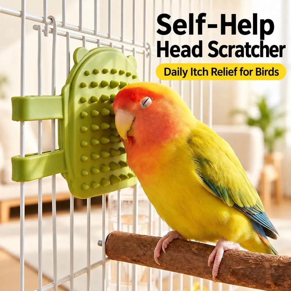 TPE Bird Grooming Scratcher Toy – Budgie, Cockatiel, Parrot Bird Grooming Toy PRIMED