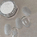 Silver Snowflake Glitter Nail Art Powder | Crystal Diamond Flash Nail Glitter Powder PRIMED 01