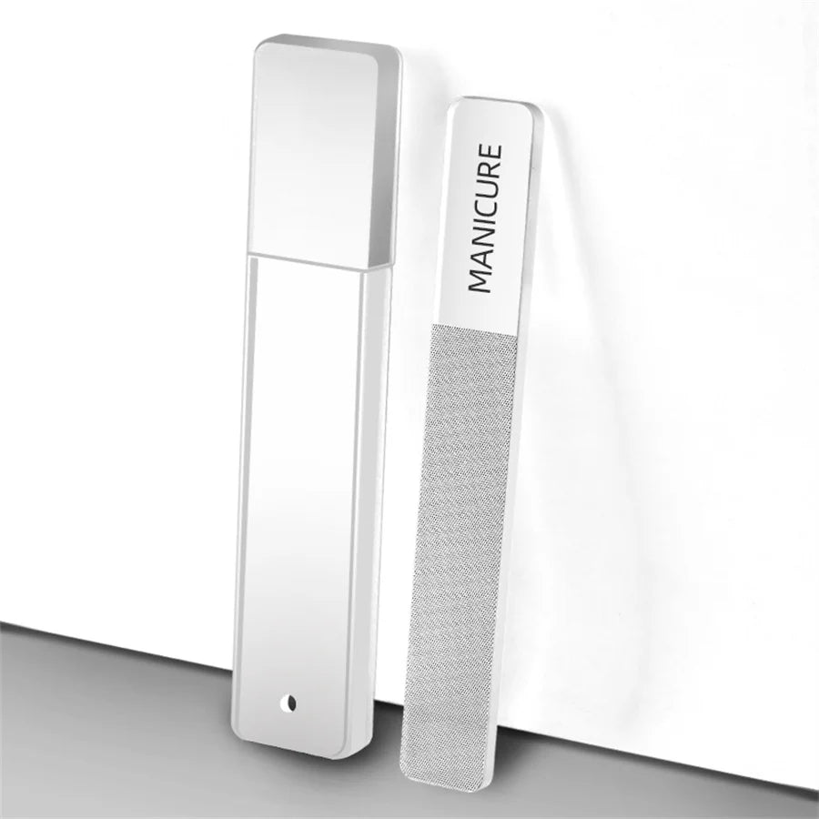 Nano Glass Nail File – Crystal Polishing & Shining Tool Glass Nail File PRIMED Thin letters