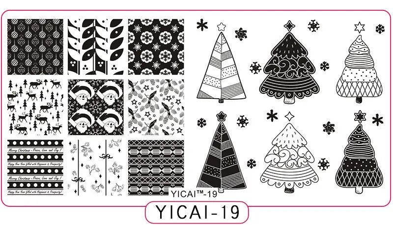 MAFANAILS YICAI 3D Flower Nail Stamping Plate – 40 Designs Nail Stamping Plate PRIMED 19